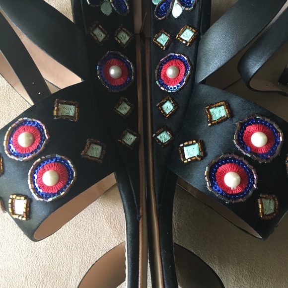 tory burch estella leather wedge sandal